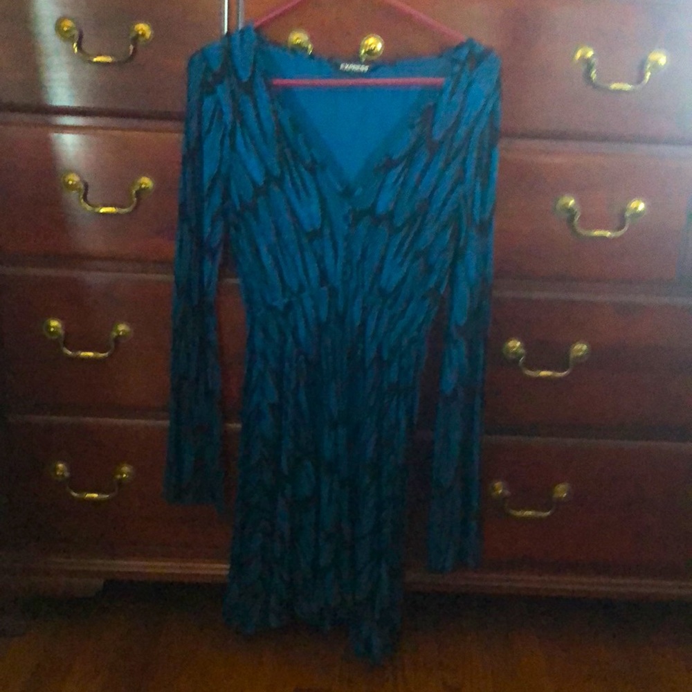 Womens Express v neck dress , medium